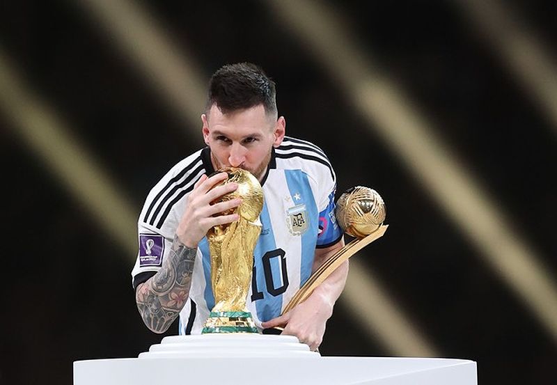 Messi với danh hiệu World Cup